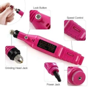 Electric Nail Drill File Acrylic Art File Manicure Pedicure Portable Machine Kit - Image 6