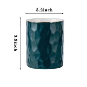 Ceramic Pen Holder Stand Cup Pencil Holder Organizer Makeup Brush Holders For... - Image 3