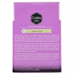 Cutex Swipe & Go Nail Polish Remover Pads, 10 Count - Pack Of 3 - Image 2