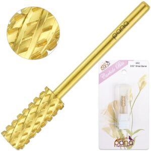 Professional Gold Small Barrel Nail Drill Bit 4X Coarse Grit - Image 1