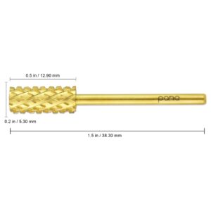 Professional Gold Small Barrel Nail Drill Bit 4X Coarse Grit - Image 2