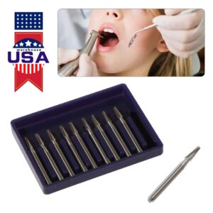 Crisp - Dental Fg-701 Tungsten Steel Carbide Burs Drills For High-Speed Handpiece Az - Image 4