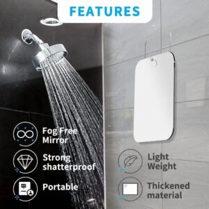 Shower Mirror Fogless For Shaving,Perfect For Shaving& Makeup,Fog Shower Mirror - Image 3