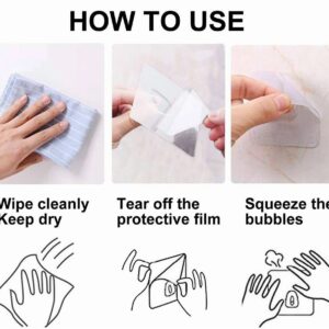 Fogless Anti Bathroom Shower Mirror Makeup Shaving Mirror Adhesive Hook Mount - Image 5