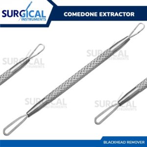 Comedone Extractor Blackhead Remover Tool With Dual Loop Stainless German Grade - Image 3