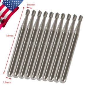 Crisp - 10Pcs Dental Round Carbide Steel Drills Burs Fg-330 Bur For High Speed Handpiece - Image 5