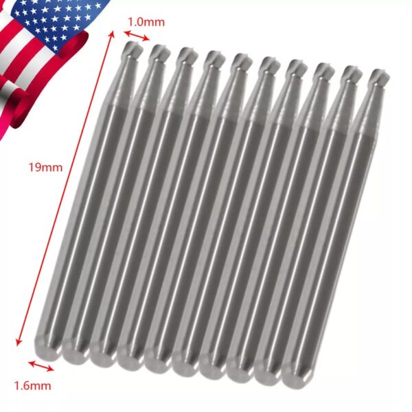 Crisp – 10Pcs Dental Carbide Steel Burs Drills For High Speed Handpiece Dentist Fg Bur 2