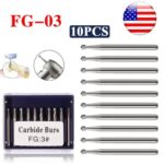 Crisp – Fg 3 Dental Round Carbide Steel Drills Burs Fg Bur For High Speed Handpiece