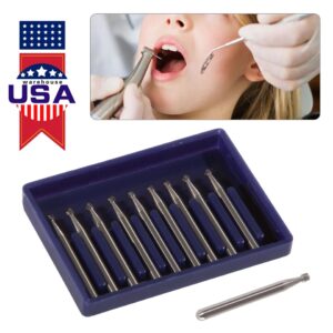 Crisp – Fg 3 Dental Round Carbide Steel Drills Burs Fg Bur For High Speed Handpiece