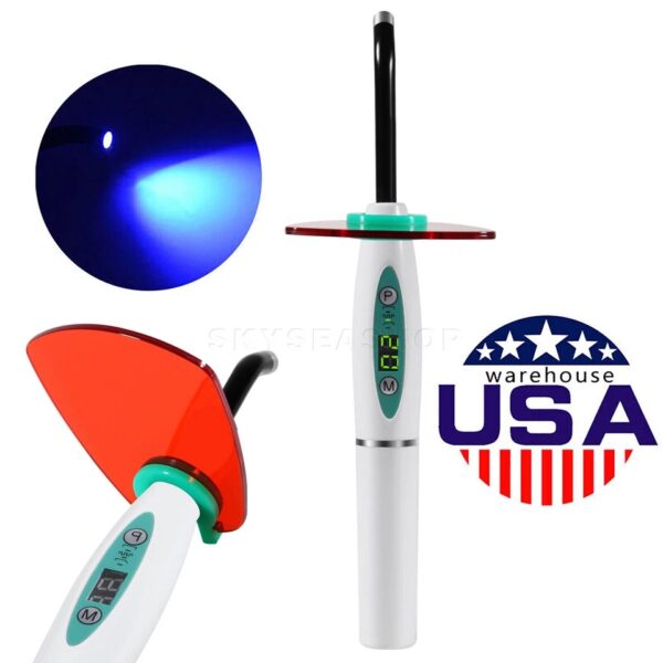 Dental Led Curing Light Lamp Wireless Cordless Resin Cure Lamp 5W 2000Mw Fda