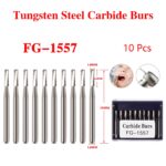 Crisp – 10*Dental Carbide Steel Bur Drills Tools For High Speed Handpiece Fg1557