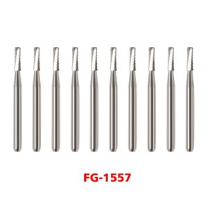 Crisp – 10*Dental Carbide Steel Bur Drills Tools For High Speed Handpiece Fg1557