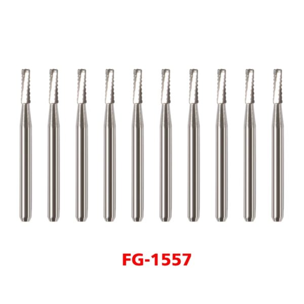 Crisp – 10*Dental Carbide Steel Bur Drills Tools For High Speed Handpiece Fg1557
