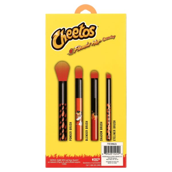 Flamin’ Hot Cheetos 4PC Cosmetic Brush set