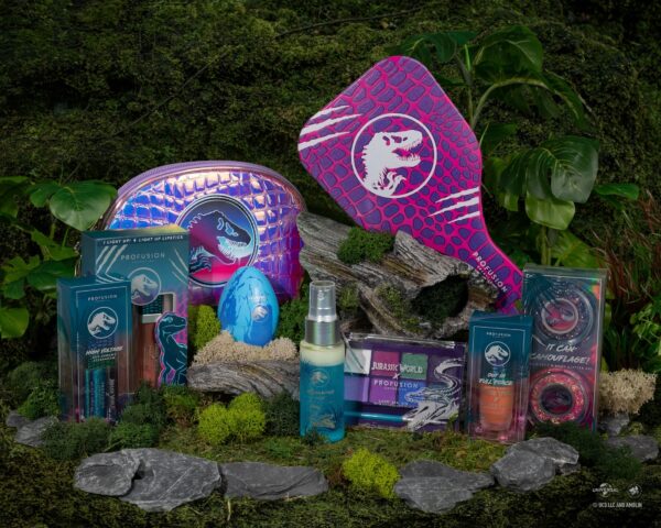 Profusion Cosmetics Jurassic World Slash. Soar. Roar! 3 PC Face & Eye Brush Set