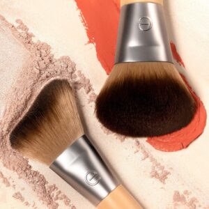 EcoTools Blush + Highlight Brush Duo, Face Makeup Brushes, 2 Piece Set