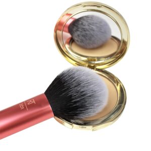 Real Techniques Cruelty Free Powder Brush With Ultra Plush Custom Cut Synthetic Bristles and Extended Aluminum Ferrules to Build Coverage - Image 7