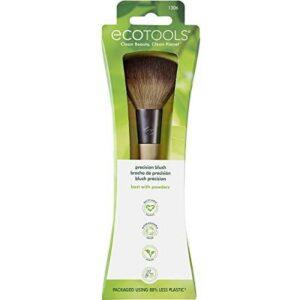 EcoTools Precision Blush Makeup Brush, Cheek Blush Brush, For Loose or Pressed Powder, Also Works With Bronzer, Eco-Friendly Face Makeup Brush, Vegan & Cruelty-Free, Synthetic Bristles, 1 Count - Image 2