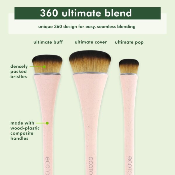 EcoTools® 360 Ultimate Blend Makeup Brush Set, 3pc