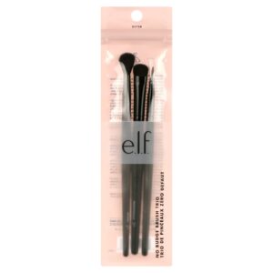 e.l.f. No Budge Eye Brush Set, 3pc