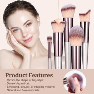 BS-MALL Makeup Brush Set 18 HYZ01 Pcs Premium Synthetic Foundation Powder Concealers Eye shadows Blush Makeup Brushes with black case