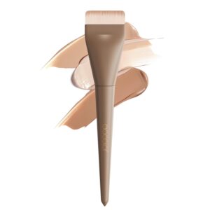 DOCOLOR Flat Top Foundation Brush - 1.2" Professional Kabuki Brush for Streak-Free Liquid, Cream & Powder - Khaki - Image 1