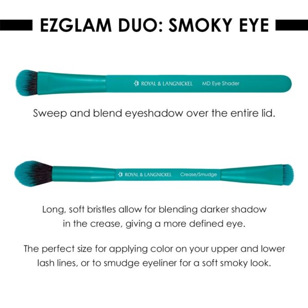 Moda Brush Ezglam Smoky Eye Duo Makeup Brush Kit