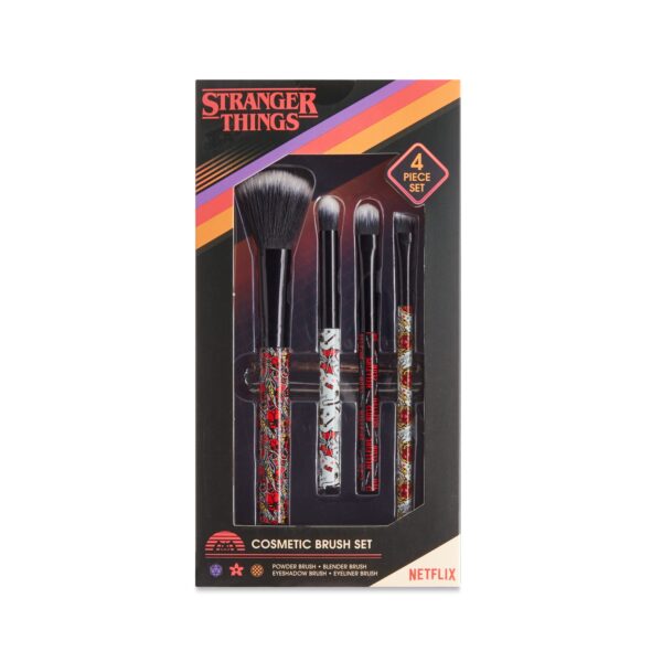 Stranger Things 4-Piece Cosmetic Brush Set