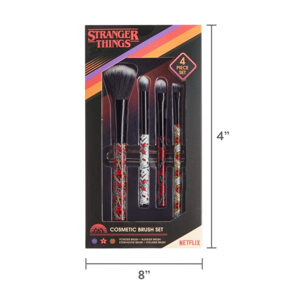Stranger Things 4-Piece Cosmetic Brush Set