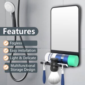 FUNTOUCH Anti-Fog Shaving Mirror, Fogless Bathroom Shower Mirror with Handheld Option for Men and Women, Hanging Shower Mirror - Image 5