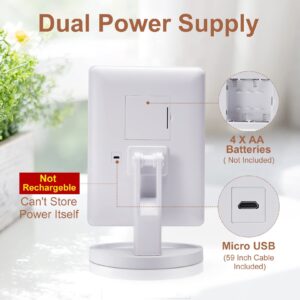 Funtouch Lighted Makeup Mirror with 10X Magnification, Adjustable Vanity Mirror, 180-Degree Rotation - Image 5