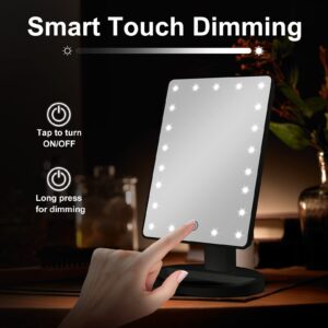 Funtouch Lighted Makeup Mirror with 10X Magnification, Adjustable Vanity Mirror, 180-Degree Rotation - Image 12