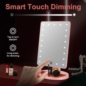 Funtouch Lighted Makeup Mirror with 10X Magnification, Adjustable Vanity Mirror, 180-Degree Rotation - Image 17
