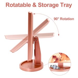 Funtouch Lighted Makeup Mirror with 10X Magnification, Adjustable Vanity Mirror, 180-Degree Rotation - Image 21