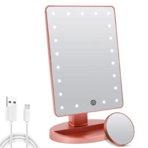 Funtouch Lighted Makeup Mirror with 10X Magnification, Adjustable Vanity Mirror, 180-Degree Rotation - Image 22