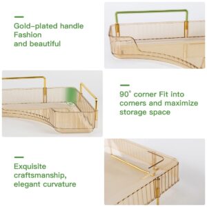 Garmic 3-Tier Bathroom Counter Organizer Countertop Storage Organizer Makeup Organizer Space Saving Vanity Trays – Gold - Image 8