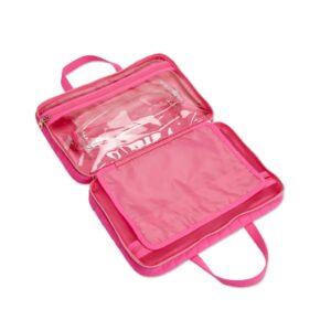 Sophia Joy 2-Piece Weekender Cosmetic Bag Set, Pink - Image 5