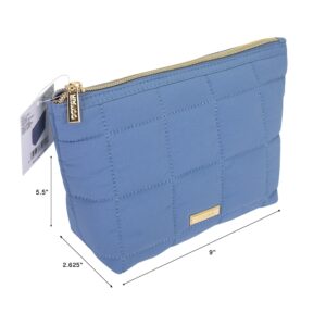 Conair Clutch Quilted Blue Cosmetic Bag - Image 4