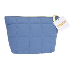 Conair Clutch Quilted Blue Cosmetic Bag - Image 5