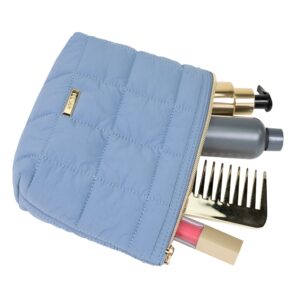 Conair Clutch Quilted Blue Cosmetic Bag - Image 6