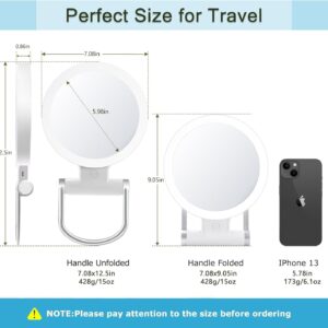 B Beauty Planet 20X Magnifying Mirror with Light, 20X/1X Double Sided Travel Mirror - Image 5