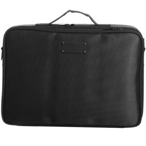 SKYSHALO Makeup Train Case, 18 inch Black Makeup Organizer Bag with Handle Adjustable Dividers Dedicated Portable Brush Holder Professional Waterproof Carryable - Image 9