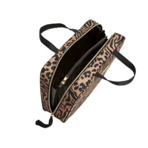 Conair x Jessica Simpson Animal Print Dump in Weekender Bag