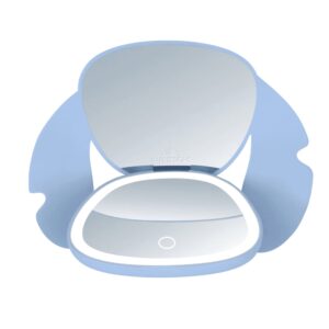 Impressions Vanity Stitch Ohana LED Compact Mirror with Lights, 3X Magnification and Touch Sensor - Image 3