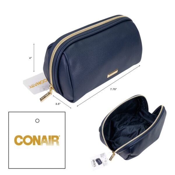 Conair Pencil Case Navy PVC Cosmetic Bag