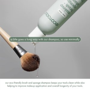 EcoTools Makeup Brush + Sponge Shampoo, Makeup Brush Cleaner, 6 fl.oz./ 177 ml, 1 Count