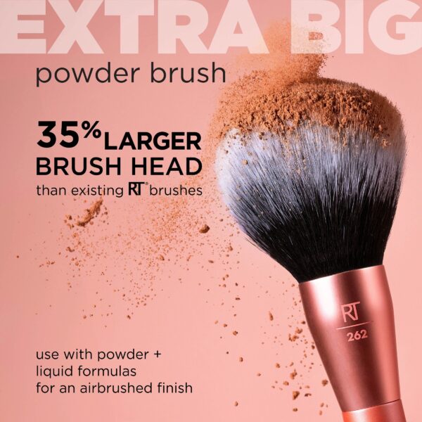 Real Techniques Extra Big Powder Brush, Large Makeup Brush for Powder, 1 Count
