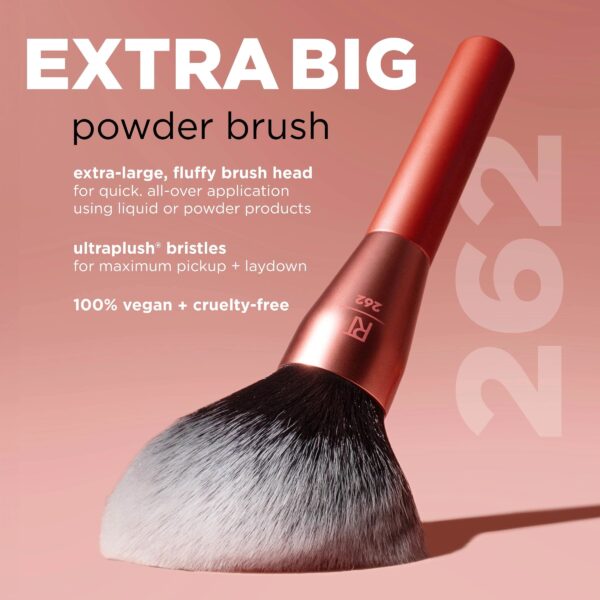 Real Techniques Extra Big Powder Brush, Large Makeup Brush for Powder, 1 Count