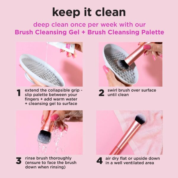 Real Techniques Extra Big Powder Brush, Large Makeup Brush for Powder, 1 Count