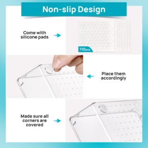 Vtopmart 26 PCS Clear Plastic Stackable Organizer Bins,Makeup Drawer Organizers and Vanity Organizer - Image 7